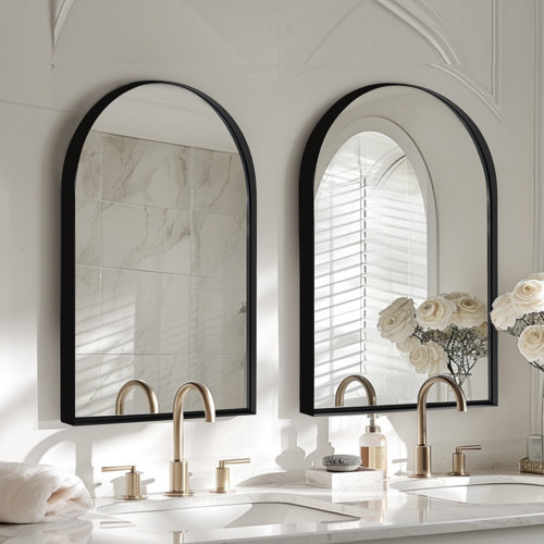 Ebern Designs Brenai Recessed Framed 1 Door Medicine Cabinet with 2 ...